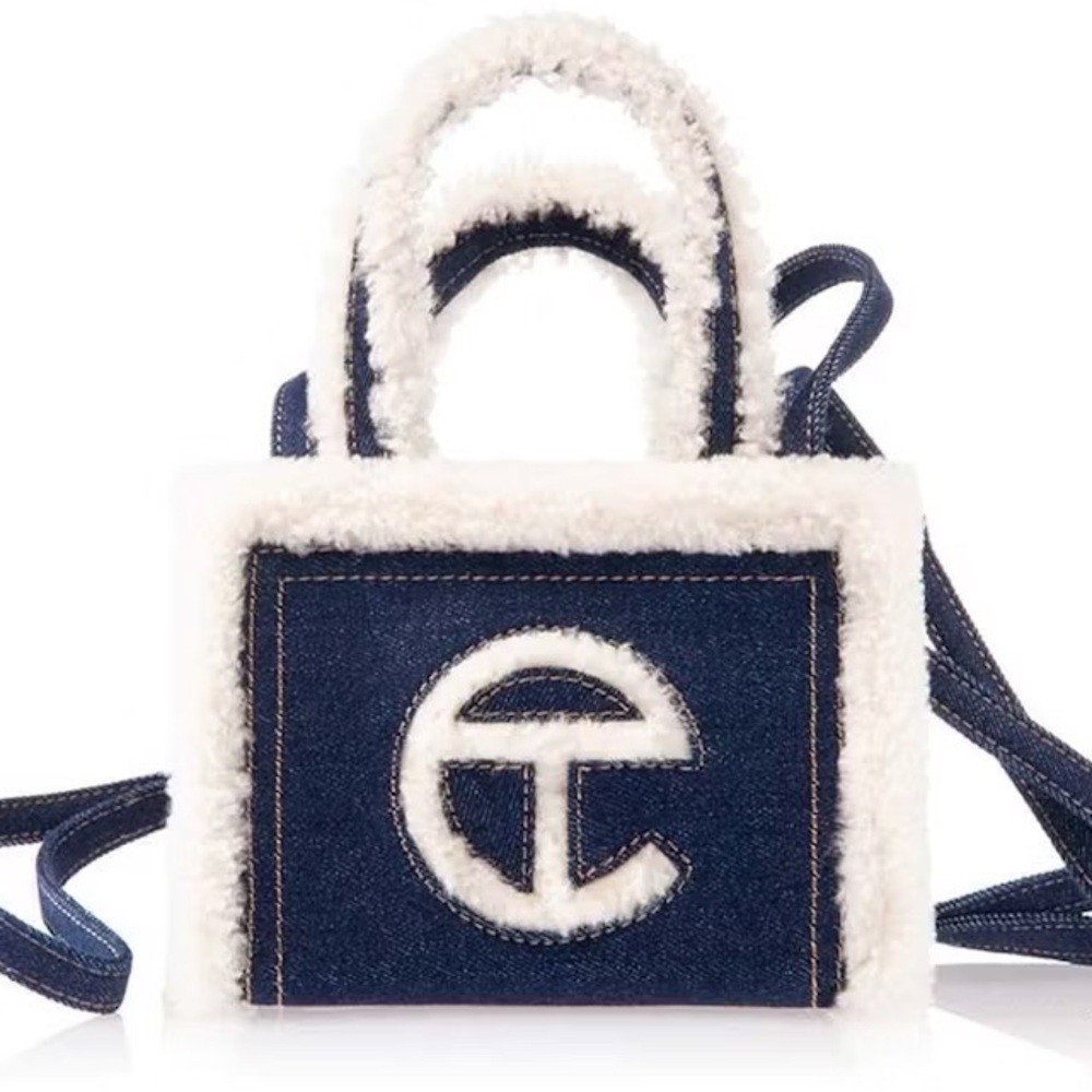 RARE denim telfar x ugg purse
